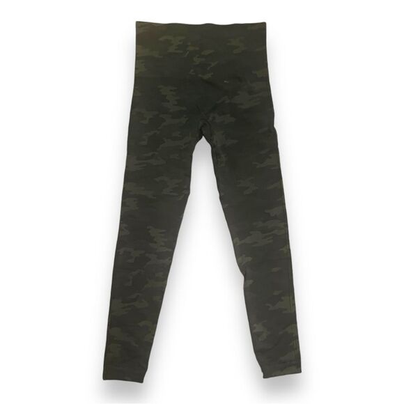Spanx Look at Me Now Seamless Leggings Green Camo Print High Waisted Size S - Picture 2 of 7